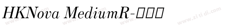 HKNova MediumR字体转换